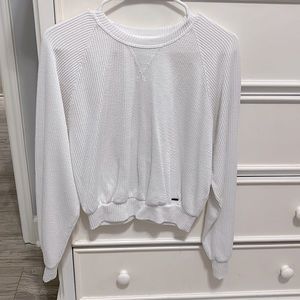 hollister white sweater